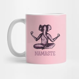 Yoga Elephant Namaste Mug